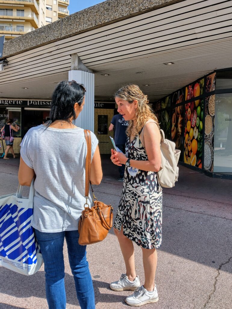 Magali Brunel à la rencontre des toulonnais et des toulonnaises
